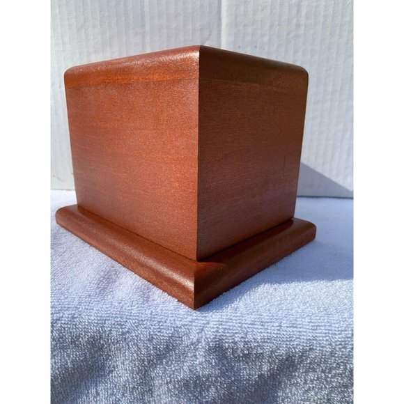 Wood Table Top Accent - Solid Poplar, Cherry Stain - Picture 3 of 7